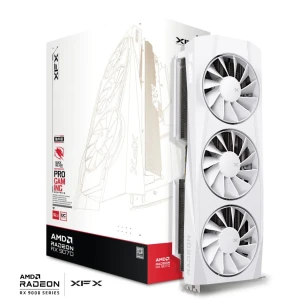 XFX RX 9070 OC White AMD RDNA 4 GPU 16GB GDDR6