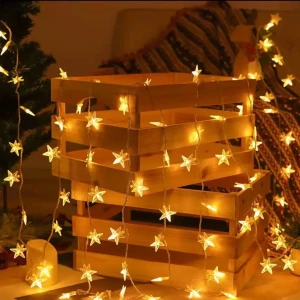 شلال 3D عظم نجوم كرستال ... 3×2 متر 