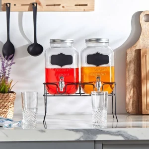 شافات عصير قزاز مع حنفية وستاند مجوز 