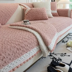 طقم وجه كنب من فرو الأرنب