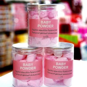 قطع صابونية مارشميلو بيبي باودر  مبيض ومعطر 