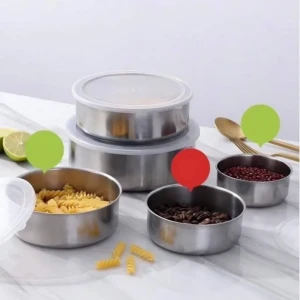 سيت حافظة طعام ستيل 5 قطع