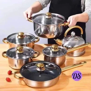 طقم أواني طهي (طناجر) 12 قطعة