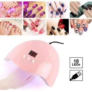 ماكنة ⁩تنشيف المناكير على الأظافر بالضوء