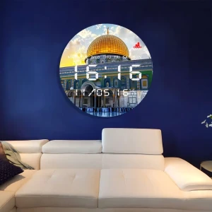 ساعة جدارية رقمية لقبة الصخرة