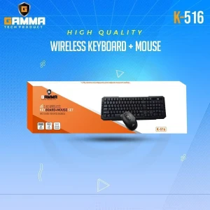 مجموعة كيبورد وماوس لاسلكي GAMMA K-516