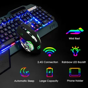  HK1868 – كيبورد وماوس لاسلكي لمحبي الألعاب