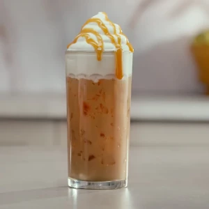 caramel iced coffee كبير