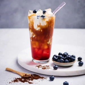 blue berry  iced coffee كبير