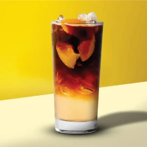 peach iced coffeeكبير