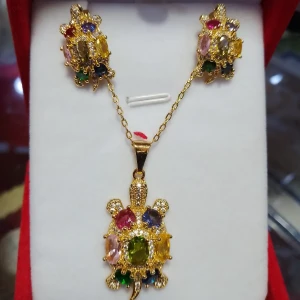 Série plaque or سلسلة + boucles