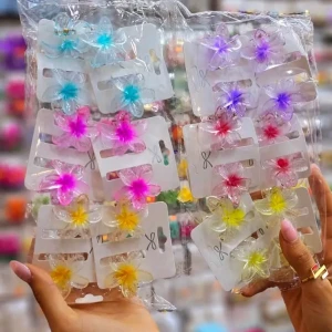 Pack 2 pinces cheveux fleurs