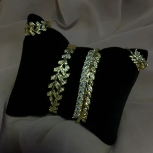 Bracelet+ bague plaque or 