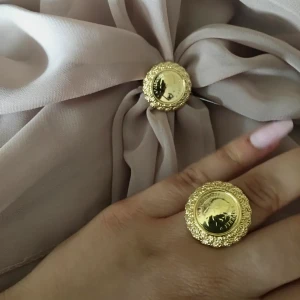 Bague Lira plaque or 