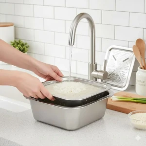 Râpe multifonctionnelle Delaval en acier inoxydable avec panier d