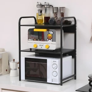Support pour four à micro-ondes et étagère de rangement 3 étages 