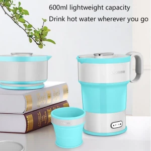 Bouilloire Électrique Pliable en Silicone Alimentaire avec Gobele