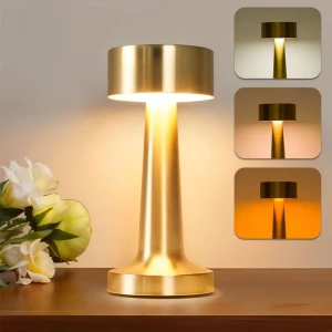 lampe de table LED avec capteur tactile et 3 modes d’éclairage à 