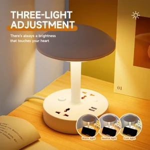 Multiprise et lampe de bureau 2500W avec USB Ports à intensité va