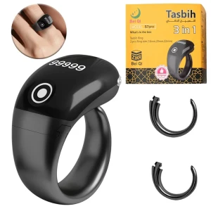 Bague Compteur Digital de Tasbih avec Affichage OLED Étanche – خا