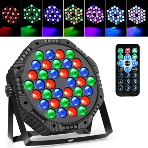 Projecteur Stroboscope LED RVB 36 LED avec Télécommande – جهاز ال