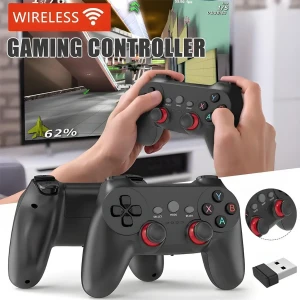 Manette de jeu sans fil Compatible avec Android TV , Steam, PC, T
