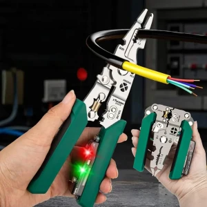 Pince à dénuder multifonction avec testeur de tension – أداة تجري