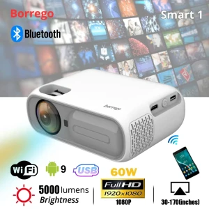 Borrego Projector Smart 1 Android 9.0 Bluetooth Projection techno