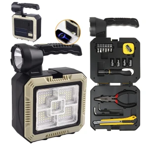 Lampe Solaire Portable Avec Kit de Tournevis et Outils