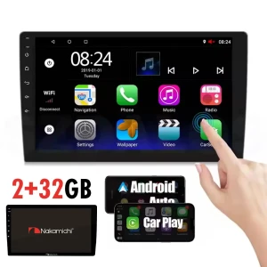 Autoradio Android Nakamichi 2+32GB avec Carplay Android Auto et G