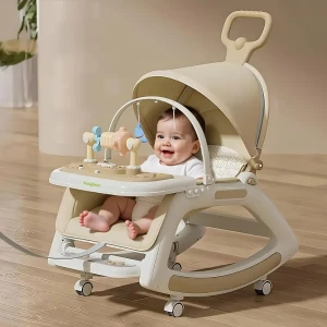 Chaise à bascule portable pour enfants avec poignée parentale inc