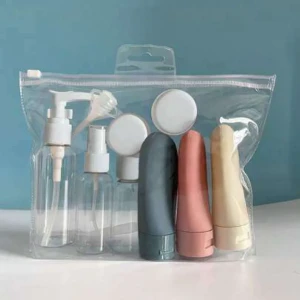 مجموعة زجاجات السفر القابلة لإعادة التعبئة 