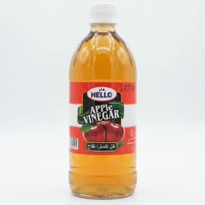 خل التفاح هلو زجاج 