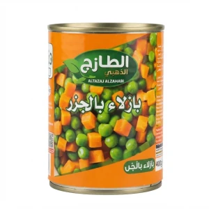 علبة معلبات بازيلاء بالجزر