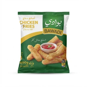 كيس أصابع دجاج مقرمشة (Chicken Fries) بوزن صافي 400 غرام 
