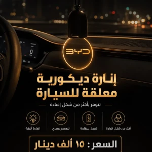انارة ديكورية BYD  تتوفر ب 3 اللوان مميزة 