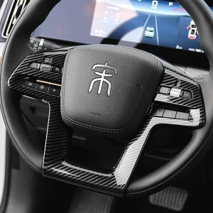 ديكور غطاء مقود بتصميم كاربون فايبر لسيارة BYD Song L DM-i 