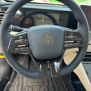 ديكور غطاء مقود بتصميم كاربون فايبر لسيارة  BYD QIN L