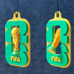  Rotating World Cup 2026 Keychain