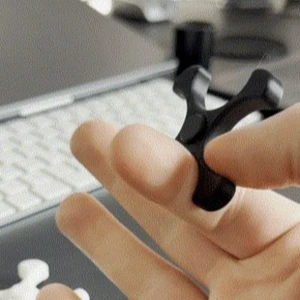 Finger flipping fidget spinner